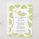 Search for pea in a pod baby shower invitations Cute