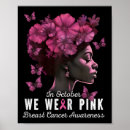 Search for support awareness pink ribbon posters Fighter