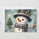 Search for winter snowman cards Cute