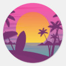Search for sunset ocean stickers Surfboard