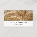 Search for wheat business cards Farm