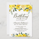 Search for floral 65th birthday invitations Watercolor