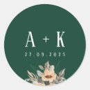 Search for hunter wedding stickers Floral