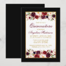 Search for red black quinceanera invitations Elegant