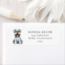 Search for schnauzer return address labels Puppy