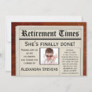 Search for vintage retirement party invitations Newspaper