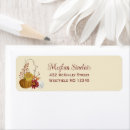 Search for autumn return address labels Fall flowers