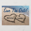 Search for hearts sand save the dates Summer