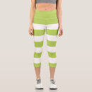 Search for green white stripe pattern leggings For her