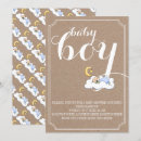 Search for vintage baby boy shower invitations Minimal