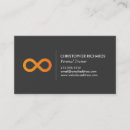 Search for infinity symbol business cards Professional