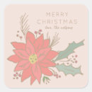 Search for poinsettia tag stickers Holly
