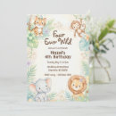 Search for jungle 4th birthday invitations Zoo