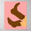 Search for vintage cowboy boots art Country