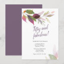 Search for 50 4x6 invitations Fifty and fabulous