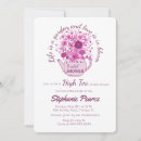 Search for teacup bridal shower invitations Pink