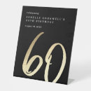 Search for 60th birthday signs Typography