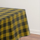 Search for yellow and black tablecloths Tartan