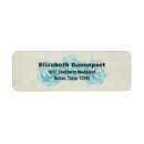 Search for blue damask return address labels Floral