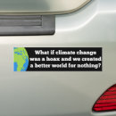 Search for anti green bumper stickers Climate change