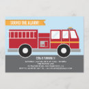 Search for fire station invitations Red