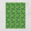 Search for floral leaf pattern postcards Garden