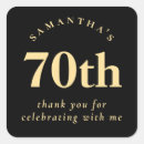 Search for gold 70th birthday stickers Simple