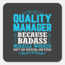 Search for management stickers Quality control
