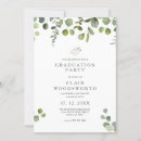 Search for eucalyptus graduation invitations Modern