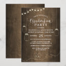 Search for wood graduation invitations String lights