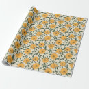 Search for orange poppy wrapping paper Watercolor