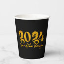 Search for happy new year paper cups Gold