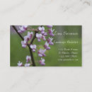 Search for budding business cards Pink