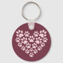 Search for pawprint key rings Heart