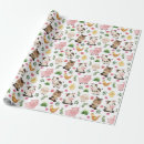 Search for farm animals wrapping paper Pink