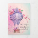 Search for hot air balloon wedding invitations Pink