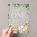 Search for palm leaves birthday invitations Jungle animals