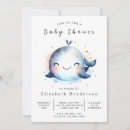 Search for underwater baby shower invitations Whale