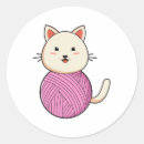 Search for cat with yarn stickers Cute