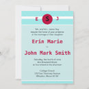 Search for teal and red wedding invitations White
