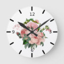 Search for blush pink floral clocks Roses