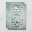 Search for aqua blue floral wedding invitations Simple