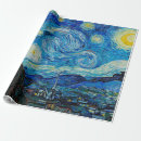Search for impressionism wrapping paper Starry night