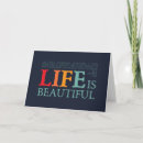 Search for life is beautiful cards Inspirational quote