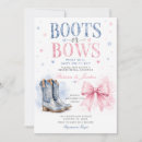 Search for boots or bows invitations Boy or girl