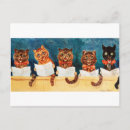 Search for cats singing postcards Louis wain