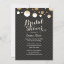 Search for gold confetti bridal shower invitations Luxury