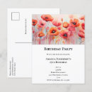 Search for poppies birthday invitations Poppy