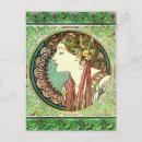 Search for laurel postcards Alphonse mucha
