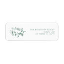 Search for merry and bright return address labels Calligraphy